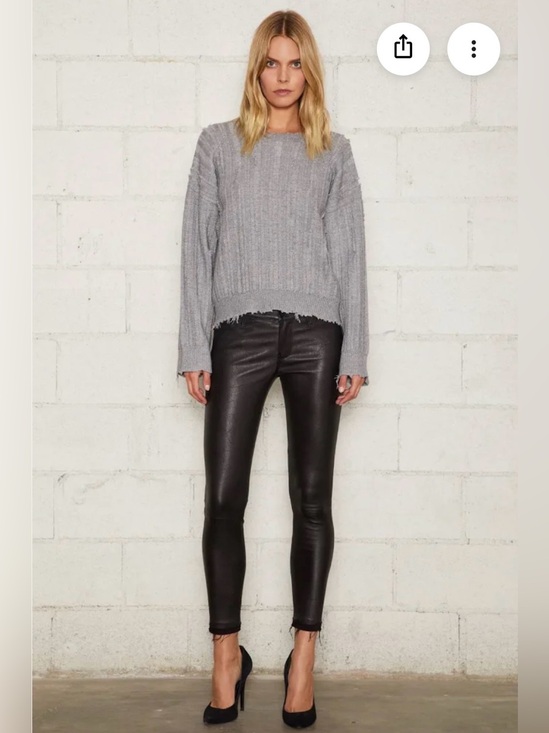 RtA Pants - RtA Prince Skinny black leather pants